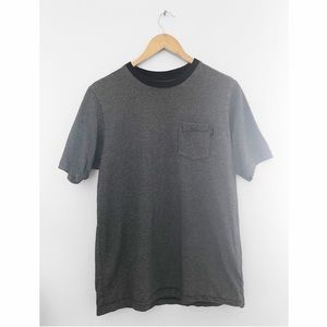 Supreme Dark Grey Striped Pocket Tee - Large